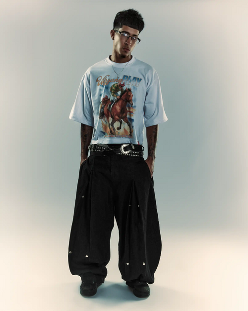 THE PLAY BOTTOMS WASHED BLACK JEANS