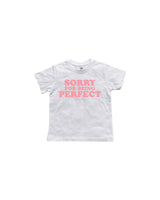 Sorry for Being Perfect