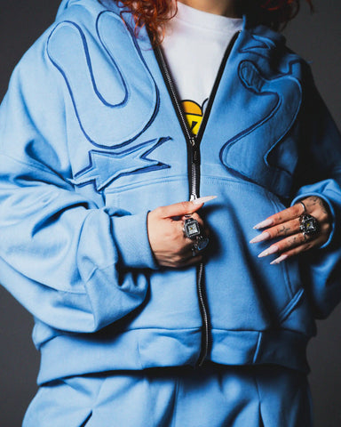 Play Zip Hoodie Azul