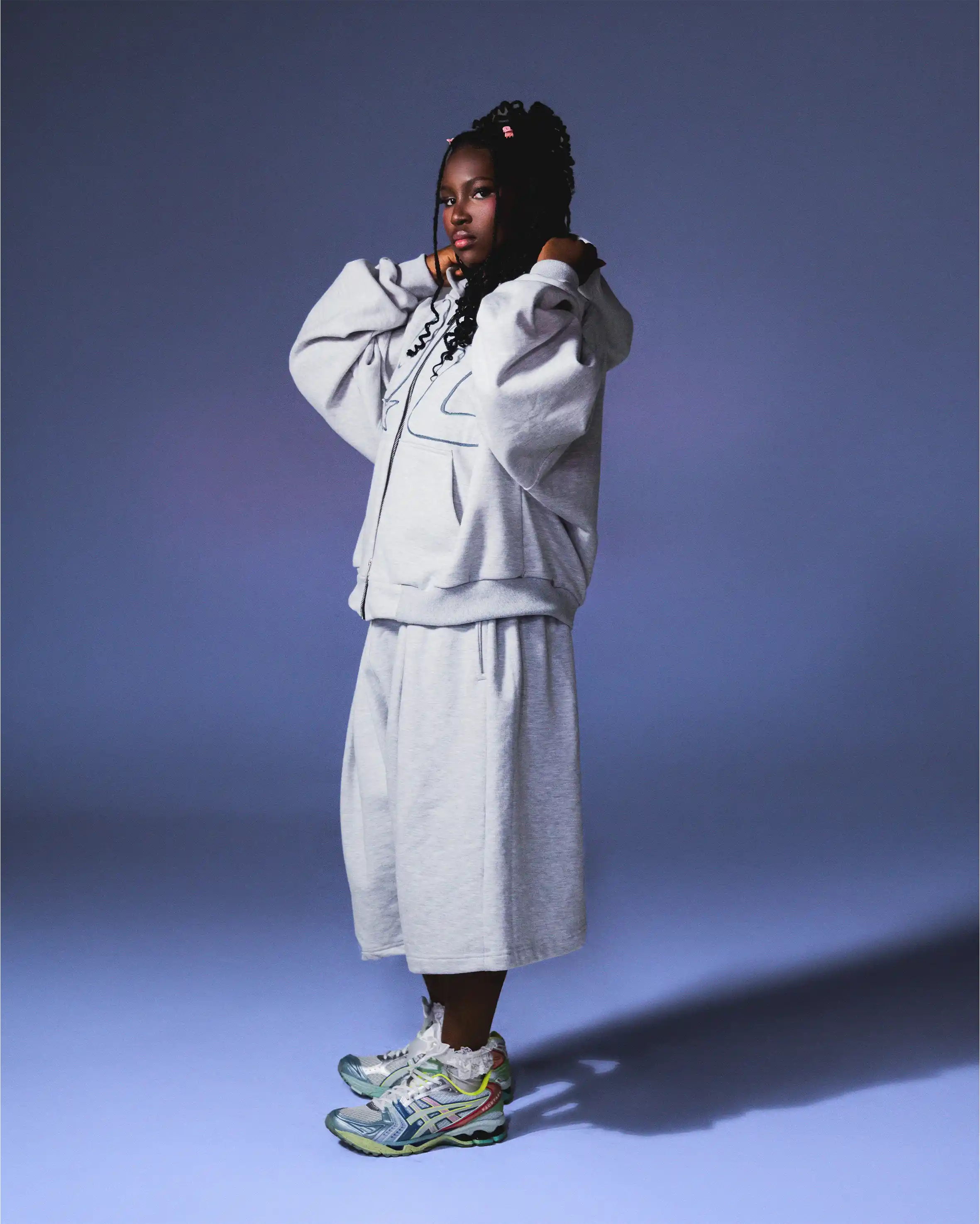 Play Zip Hoodie Gris