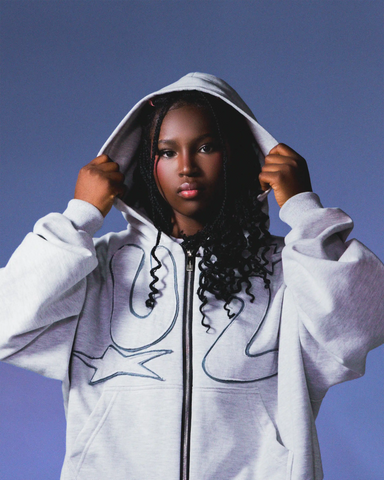 Play Zip Hoodie Gris