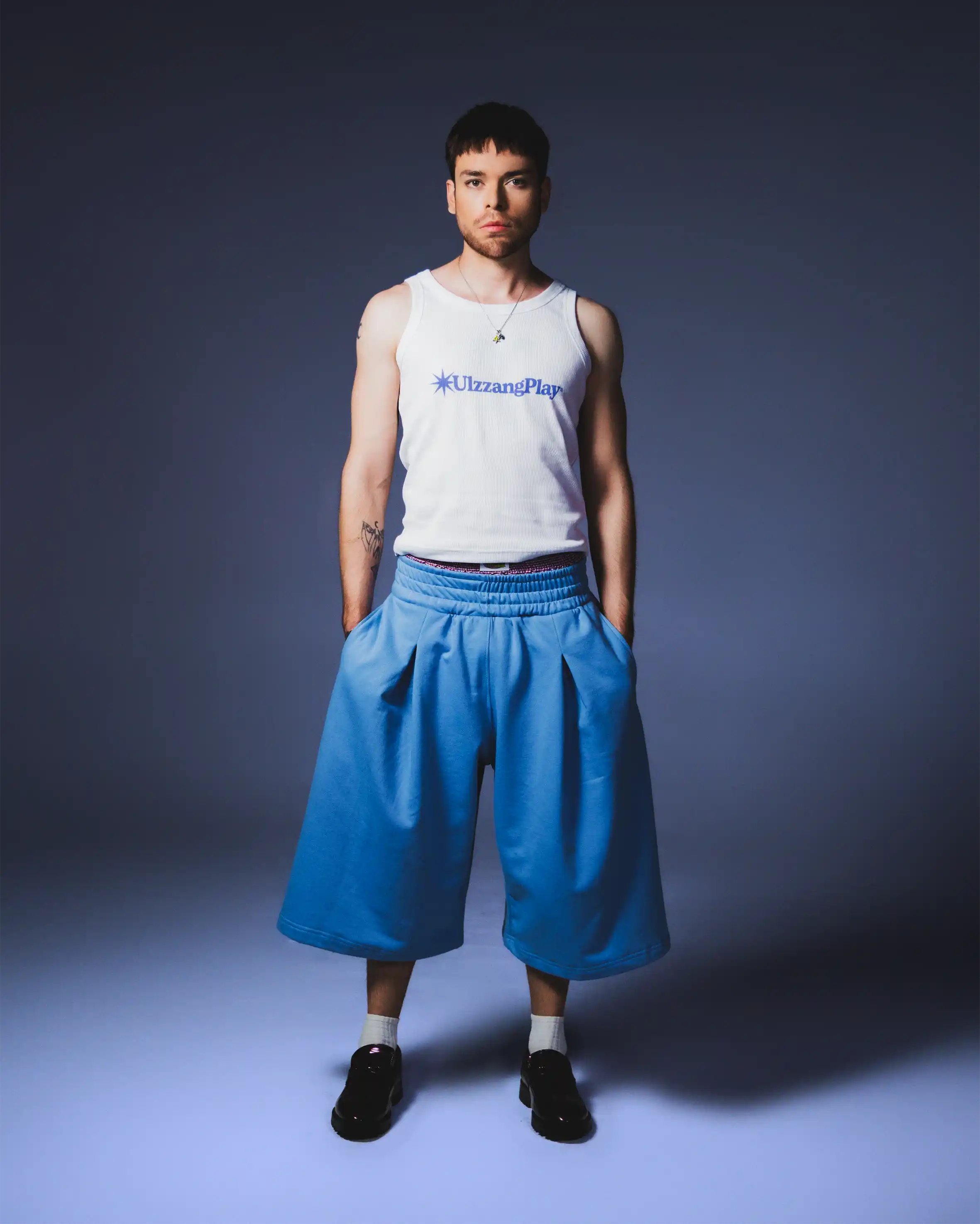 Trace Jorts Azul