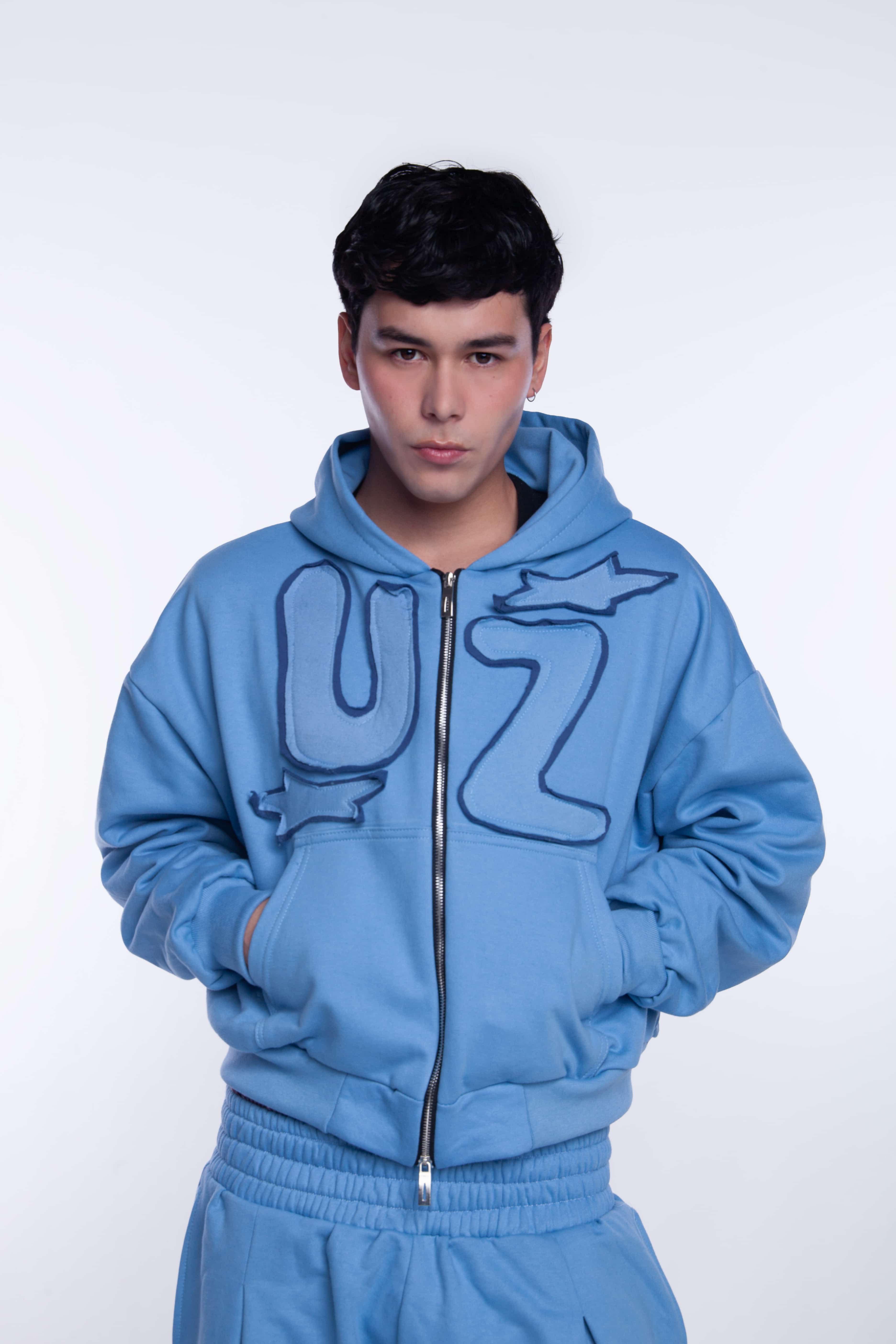 Play Zip Hoodie Azul