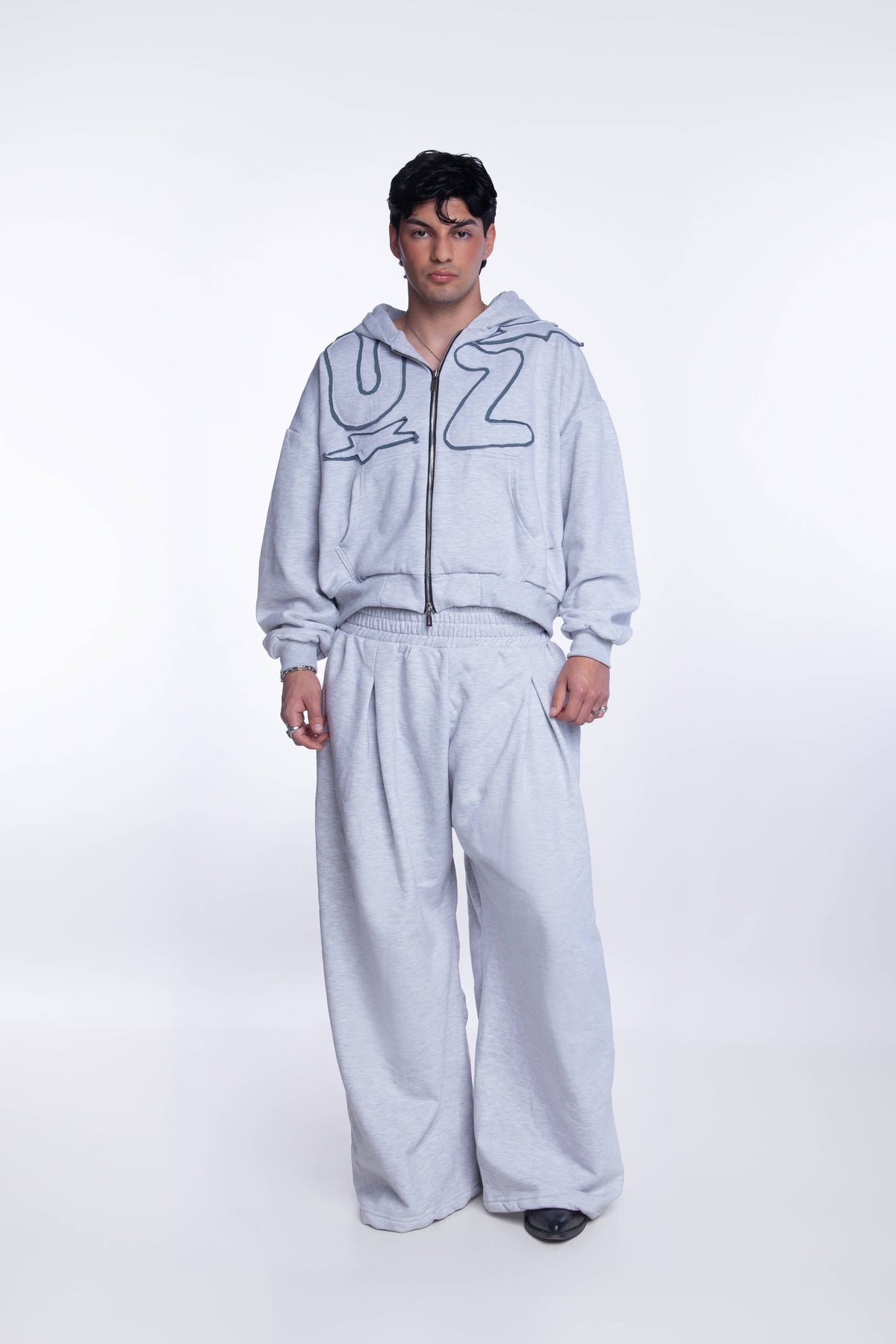 Play Zip Hoodie Gris