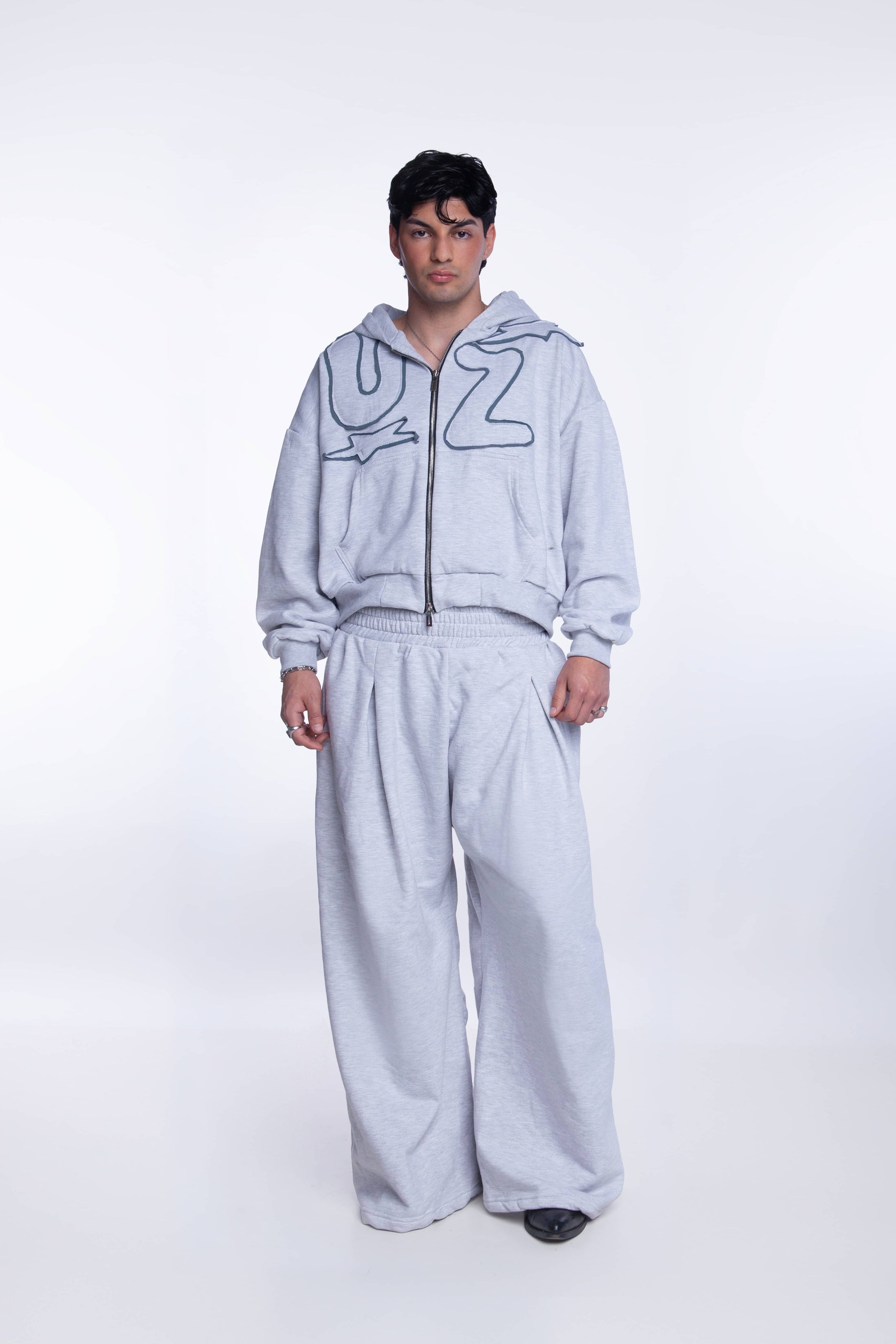 Play Zip Hoodie Gris