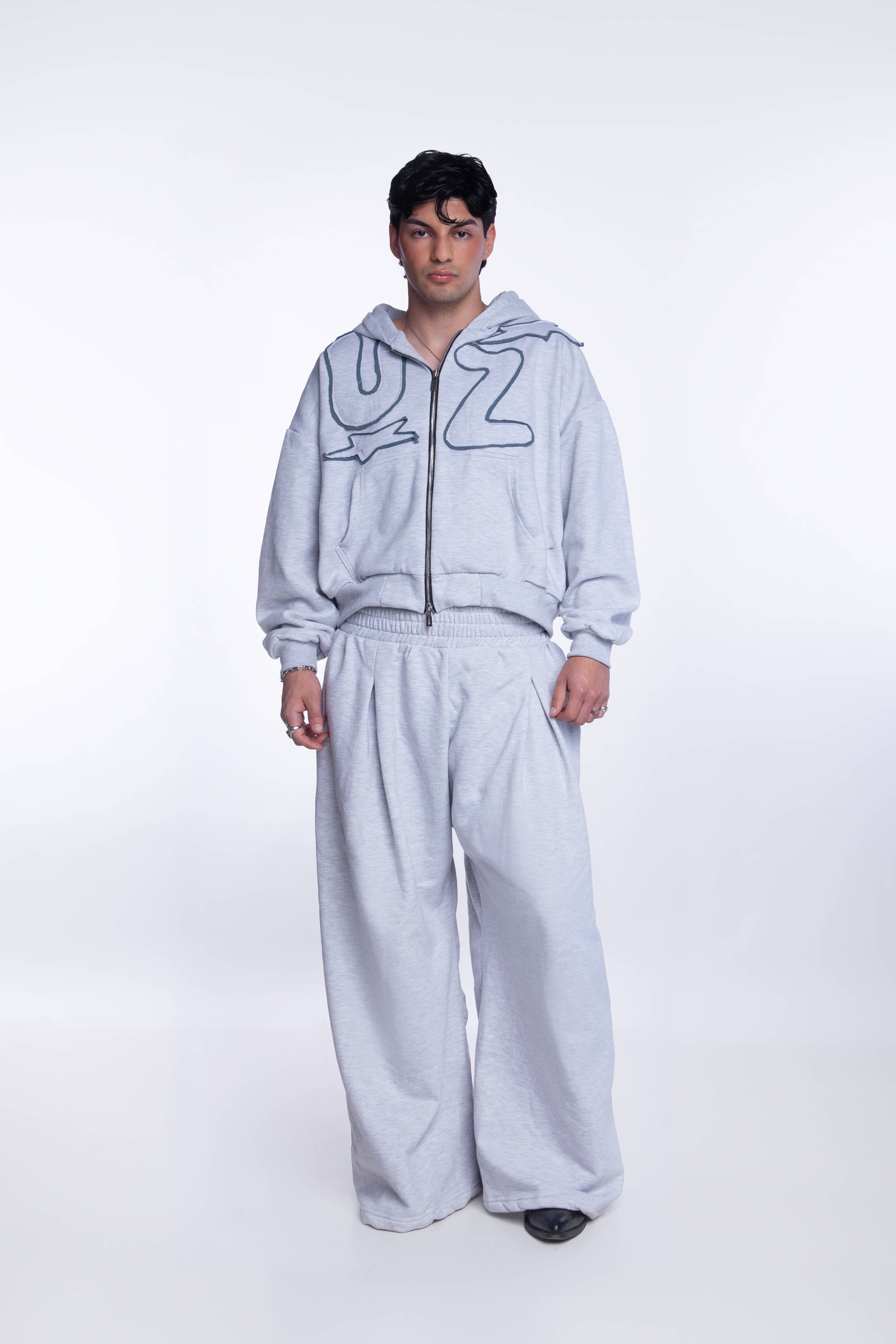 Play Zip Hoodie Gris